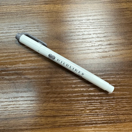 Zebra Mildliner highlighter with bold and  fine tips in Dark Grey (MDGR)