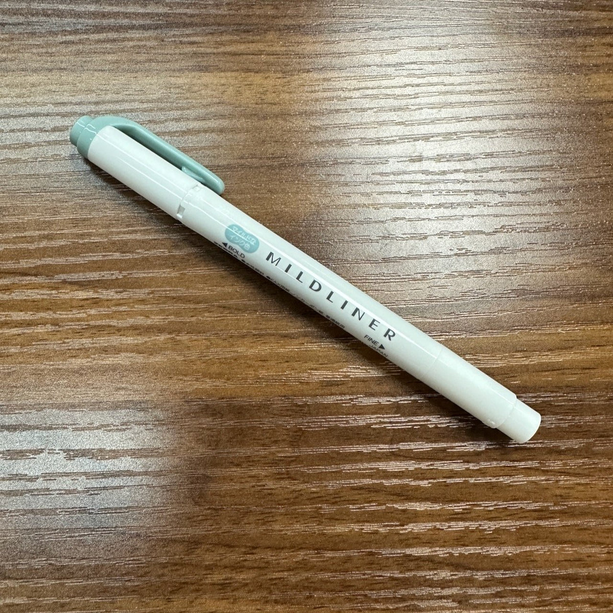 Zebra Mildliner highlighter with bold and  fine tips in Mint (MM)